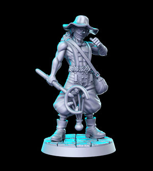 a statue of a man with a gun and a hat