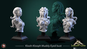 Klooh Klooph Muddy Eyed Draconic Servant - Bust - Impassable Swamps