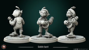 Goblin Bard, Alchemist, Custodian, and Librarian - 28mm or 32mm Miniatures