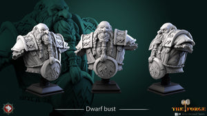 Dwarf Bust Tabletop Statue The Forge