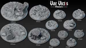 Forest Bases for D&D Miniatures 25mm 32mm 60mm and 100mm