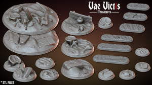 Desert Sand Nomad Bases for D&D Miniatures 25mm 32mm 60mm and 100mm