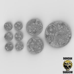 Leaf Forest Floor Resin Bases for Miniatures 25mm, 40mm, 50mm, and 80mm
