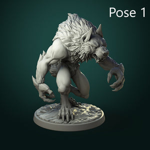 Werewolf Figures (4 Poses) 28mm or 32mm Miniatures