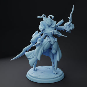 ThriKreen Orchid Bug Girl Space Pirate 28mm, 32mm, 54mm Miniatures