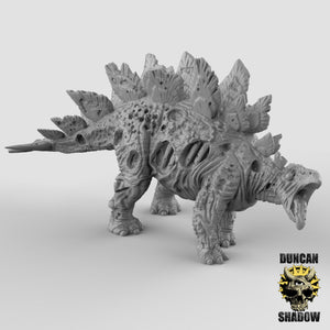 Zombie Stegosaurus Undead Dinosaur 28mm or 32mm Halloween or RPG Miniatures