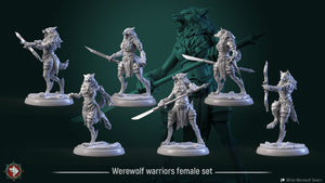 Female Werewolves - Werewolf Madness 28mm or 32mm Miniatures