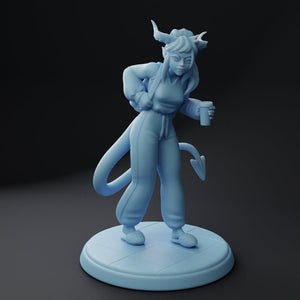 Macy Pajamas Succubus or Tiefling Female College Girl 28mm, 32mm, or 54mm Miniatures