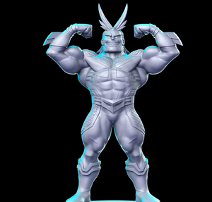 a statue of a man with a big muscles