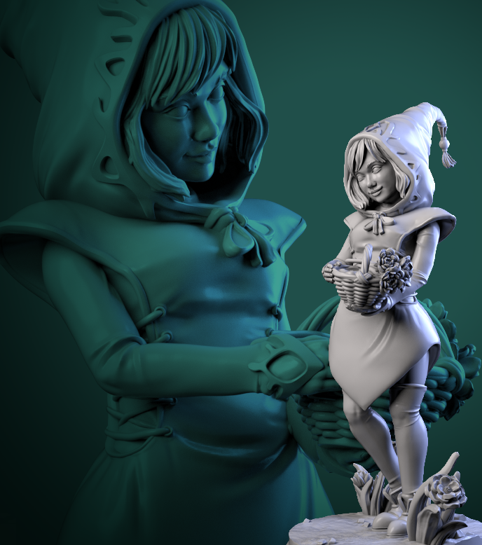 Thimblefolk Set Woodland Magical Fey Fairies 38mm D&D Resin Miniature Dungeons Dragons Pathfinder Roleplaying White Werewolf Tavern Sprites