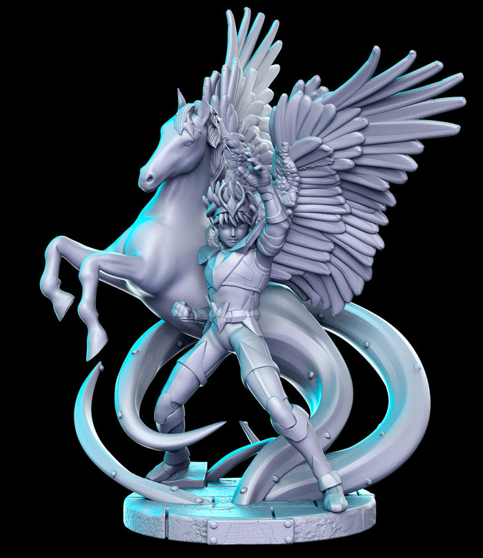 Seiya Warrior Saint Fighter Pegasus Handler - 28mm or 32mm Miniatures RN Estudio Mini Anime Vol 15