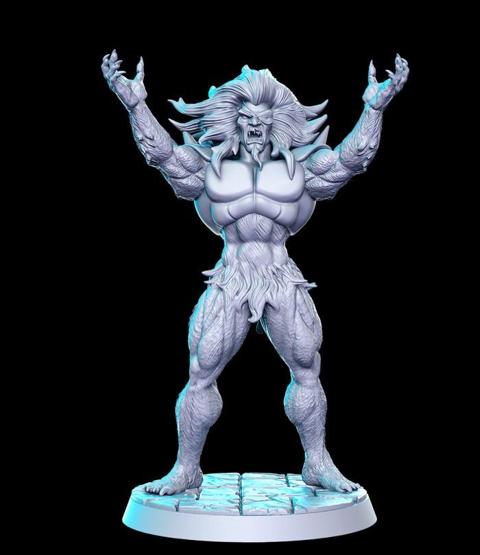 MonStar Beastly Muscled Evil Mobster Villain - 28mm or 32mm Miniatures RN Estudio Mini Wonderful 80's Vol 7