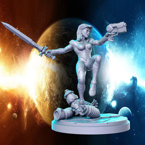 a statue of a woman holding a sci - fi fi fi fi fi fi fi