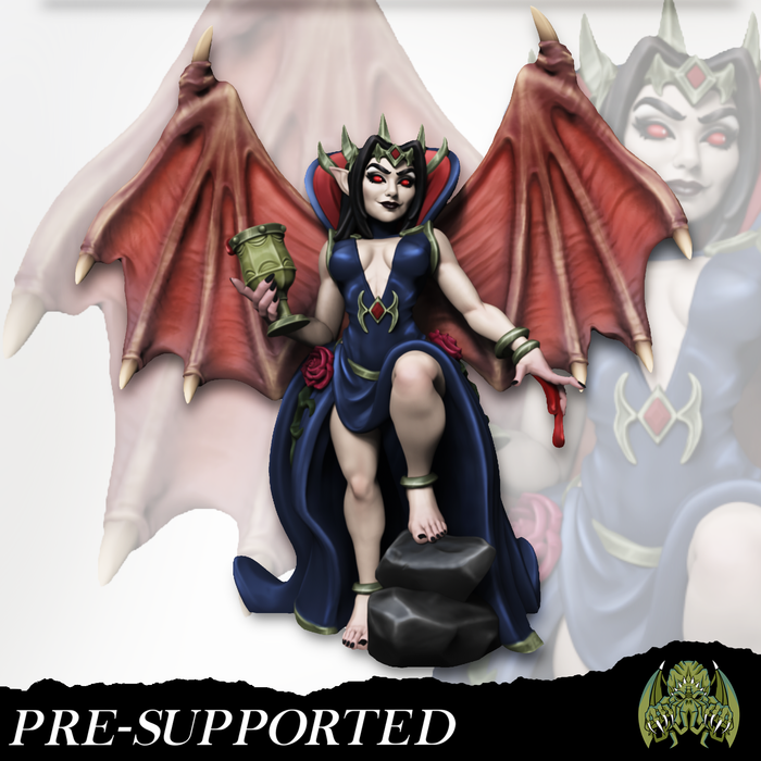 Selene Sexy NSFW Vampire Queen- 28mm or 32mm Miniatures of Madness Mini Vampire