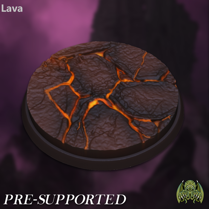 Outdoor Forest, Frost, Lava, Cemetery and Circus  Round Bases for D&D Miniatures 25mm and 32mm