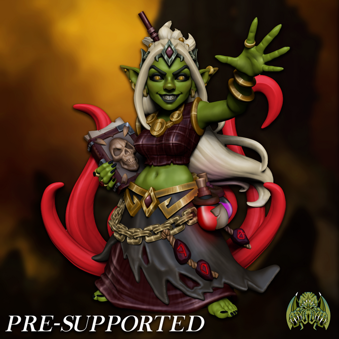 Raksha Shaman Goblin Sexy Lady  SFW or NSFW - 28mm or 32mm Miniatures of Madness Mini Shaman
