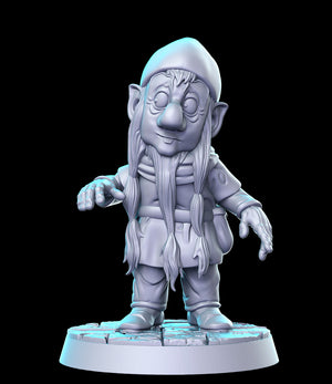 a cartoon figure of a troll wearing a hat and scarf