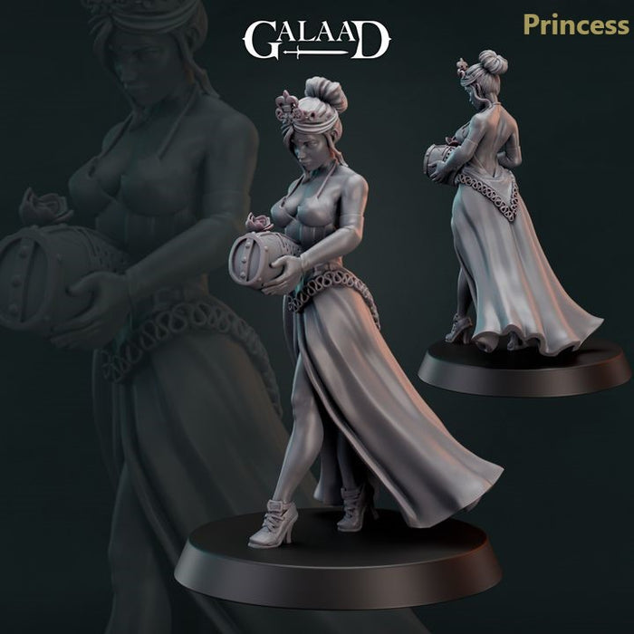 Princess Sexy Young Maiden Female - 28mm 32mm 54mm Miniatures -Back from War