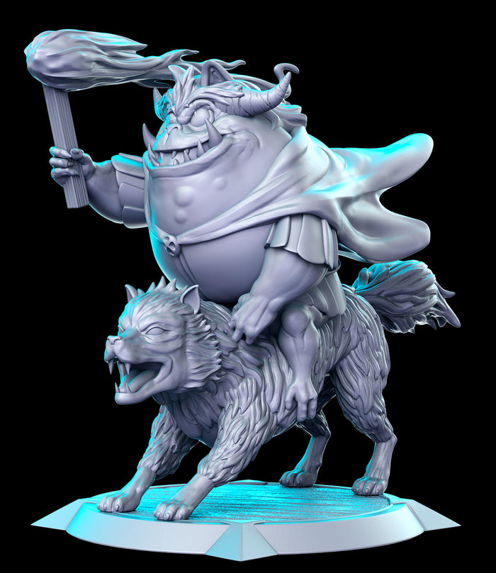 Goblin Warg Rider Middle Earth Orc - 28mm or 32mm Miniatures RN Estudio Mini LotR Western 8