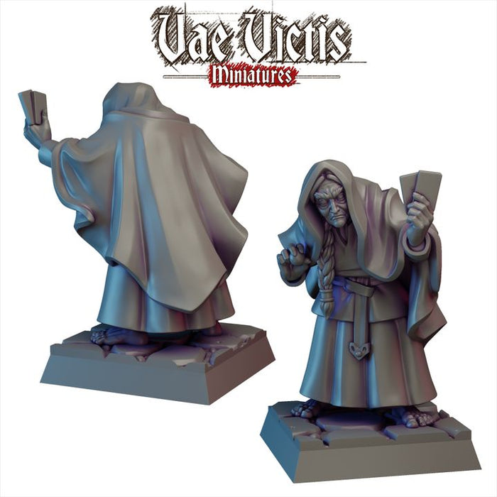 Old Hag Fortune Teller 28mm or 32mm Miniatures Reanimated Warriors Vol 2