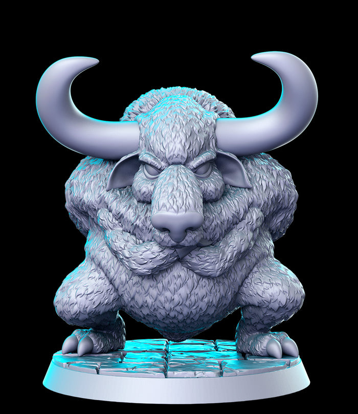 Damned Ram Biped Monster Battering Ram Monstrosity - 28mm or 32mm Miniatures RN Estudio Mini JRPG Vol 35