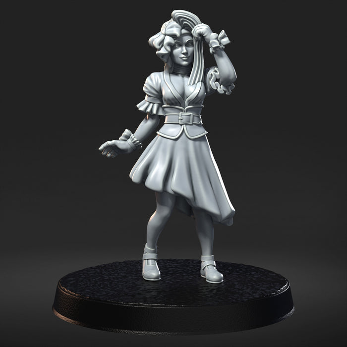 Ruby Beautiful Feminine Actress Lady  - 28mm or 32mm Animated Video Game Miniatures RN Estudio Mini JRPG FFIX