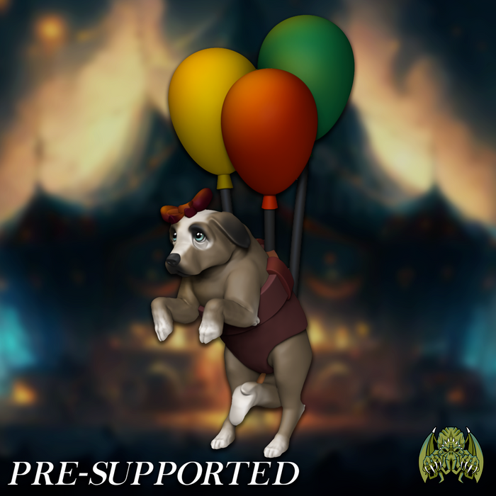 Lucky the Puppy Dog Pet Companion - 28mm or 32mm Miniatures of Madness Mini Circus