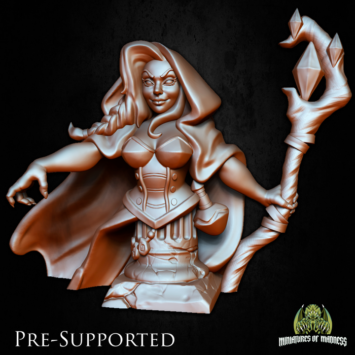Agatha Sexy Female Warlock Witch Sorceress  - Miniatures of Madness Bust Spellcasters