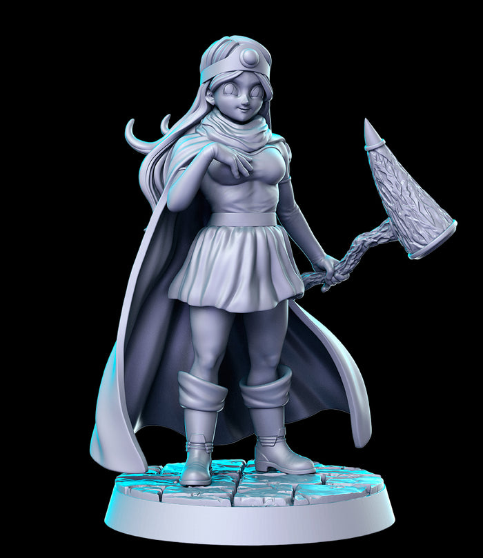 Sage Sexy Female Spellcasters Wizard Sorceress Anime - 28mm or 32mm Miniatures RN Estudio Mini JRPG Vol 37