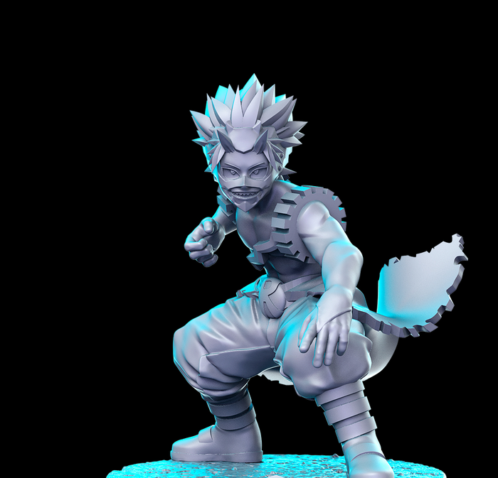 Kirishima Red Riot Hero Fighter - 28mm or 32mm Miniatures RN Estudio Mini MHA Anime 20