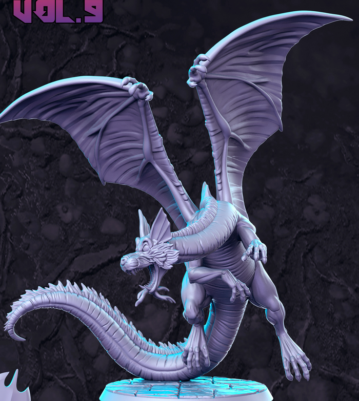 Smog Evil Killer Middle Earth Dragon - 28mm or 32mm Miniatures RN Estudio Mini LotR Western RPG Vol 9