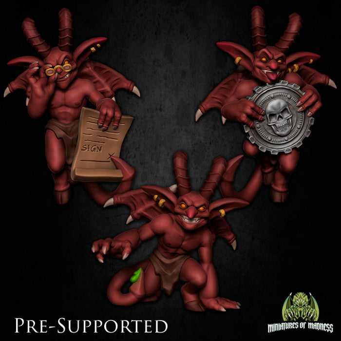 Imp Familiar Set Little Devils - 28mm or 32mm Miniatures of Madness Mini Circus