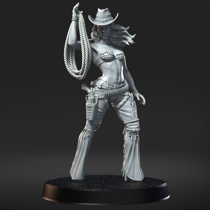 Nancy Sexy Cowgirl Exotic Dancer Rockin' Rodeo  - 28mm or 32mm Miniatures RN Estudio Mini Sin City Champions