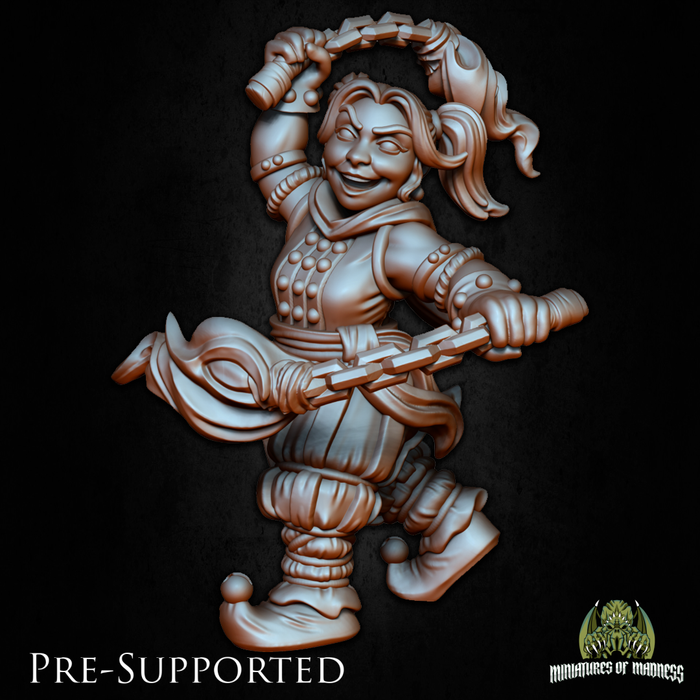 Marlinn Surefoot Juggler Cute Talented Female Dwarf  - 28mm or 32mm Miniatures of Madness Mini Villagers