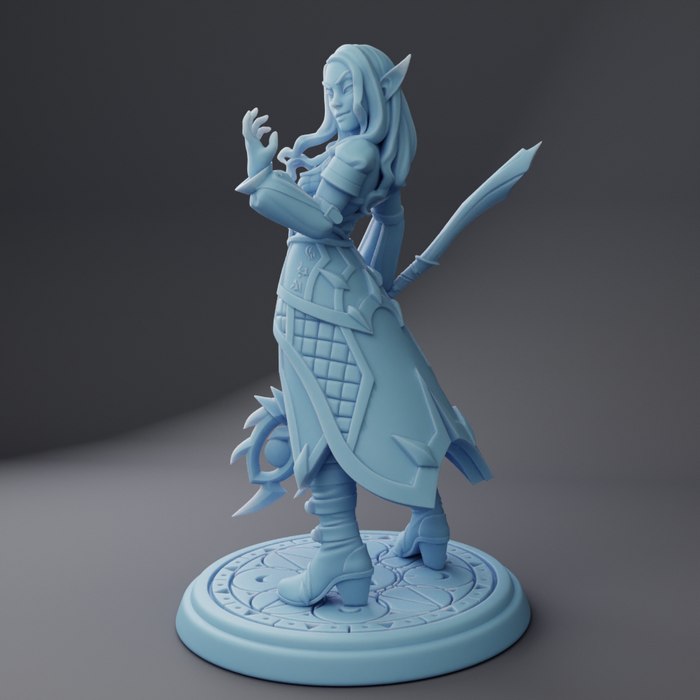 Vaati Elf Drow Fighter - 28mm 32mm 54mm or 75mm Miniatures Twin Goddess Legend Zelda Fairy Tale
