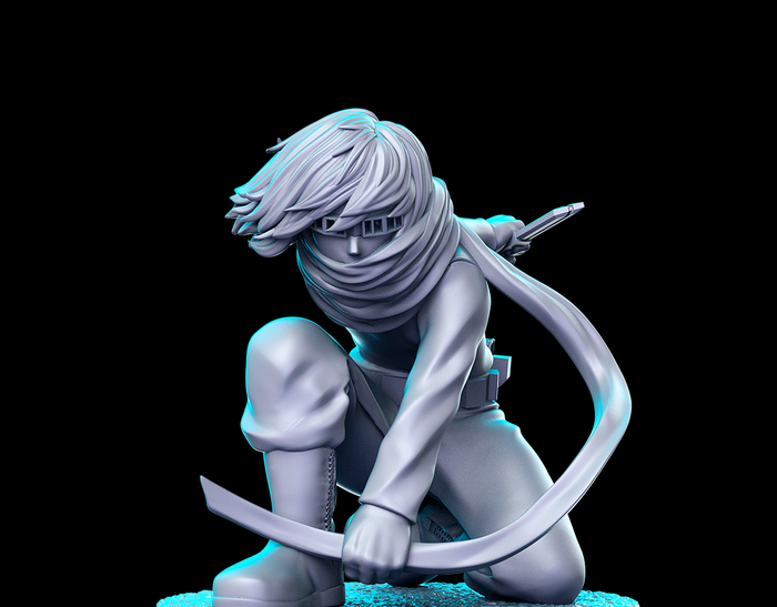 Eraser Head Lightening Fast Superhero Fighter - 28mm or 32mm Miniatures RN Estudio Mini MHA Anime 20