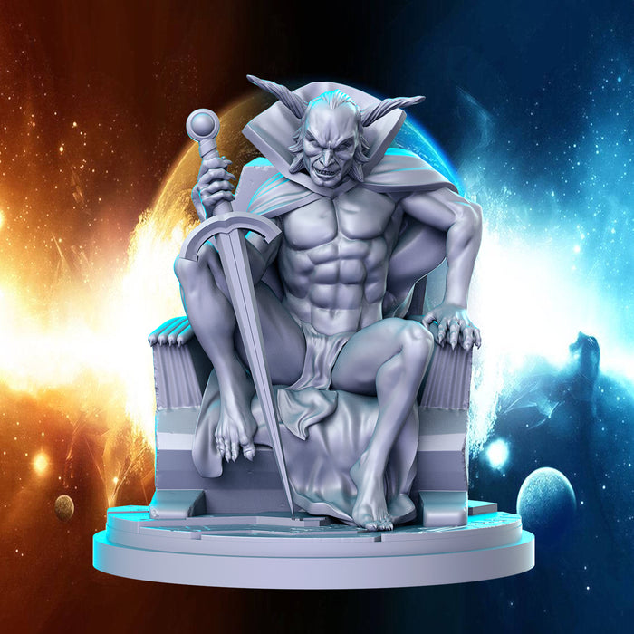 The Lord of Evil Hunky Demon Devil Immortal Supervillain - 28mm or 32mm Miniatures RN Estudio Mini Champions