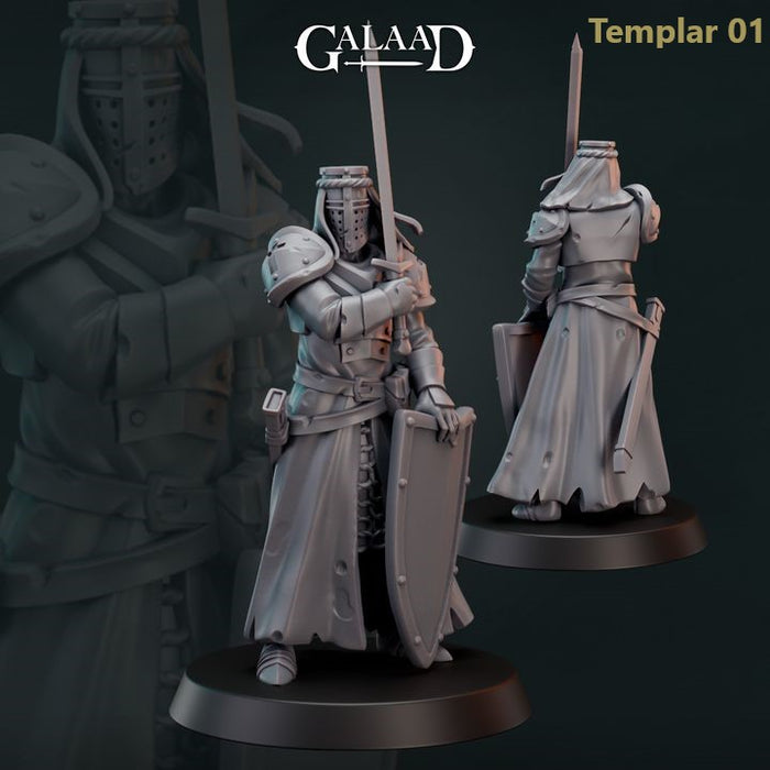 Knight Templar Middle Ages - 28mm 32mm Miniatures - Back from War