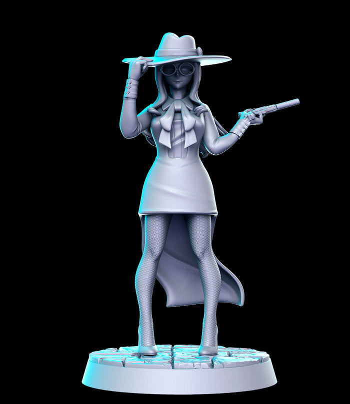 Sylvia Sexy Female Handler Full Metal Lady Gunner Anime - 28mm or 32mm Miniatures RN Estudio Mini Spy X Family