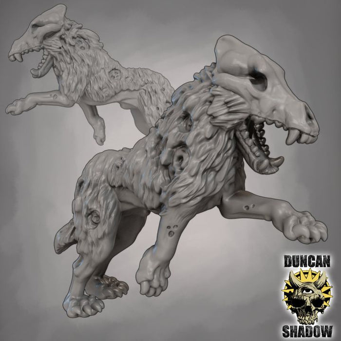 Hellhounds Monstrous Canines Guardians of the Underworld 28mm or 32mm Miniatures Woolpack