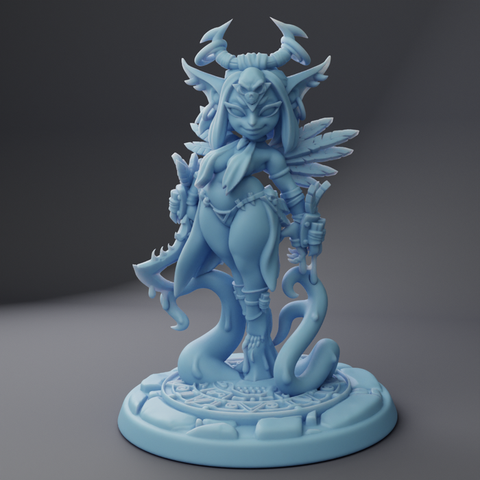 Magglubiyette, Goblin Blood-Goddess- 28mm 32mm 54mm or 75mm Miniatures Twin Goddess Goddesses