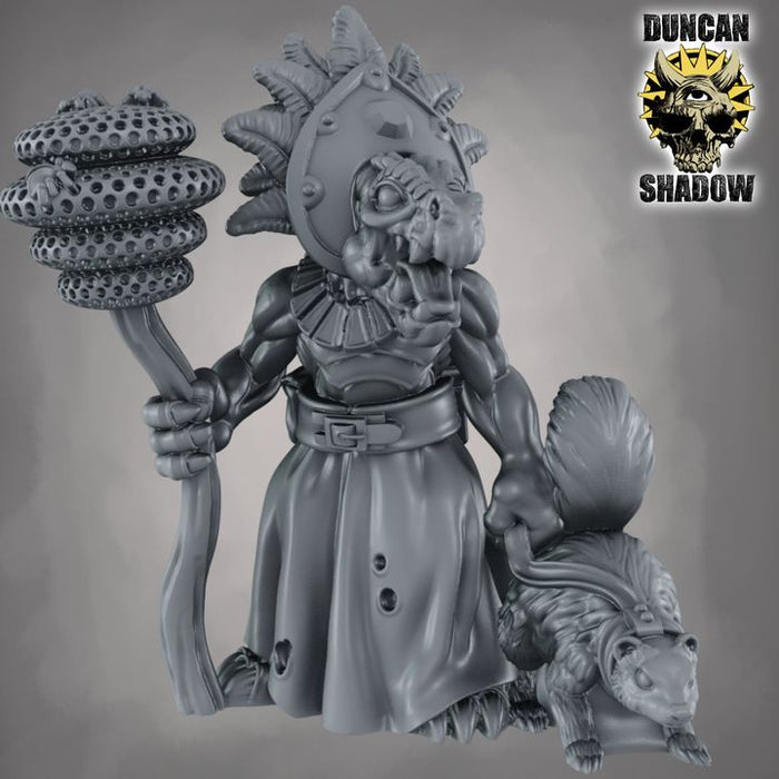 Kobold Spellcasters Druid, Wizard, Sorcerer, Squirrel  28mm or 32mm Miniatures Neon Grove