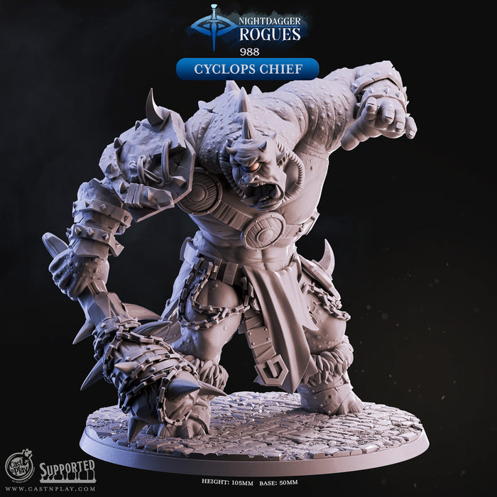 Cyclops Chief Giant Boss Monster Miniatures Nightdagger Rogues