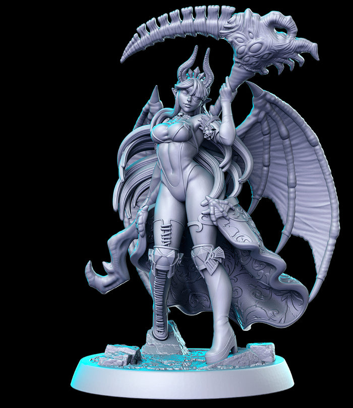 Ulhilda Sexy Female Dragonborn Warrior Fighter - 28mm or 32mm Miniatures RN Estudio Mini Gacha Games 1