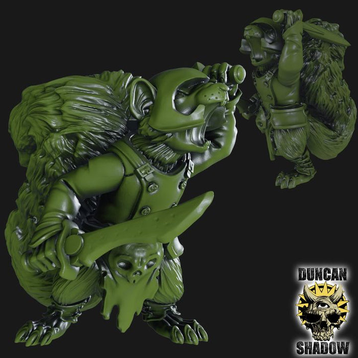 Scurryni Squirrel Folk Swordsmen Fighter Warriors  28mm or 32mm Miniatures Neon Grove