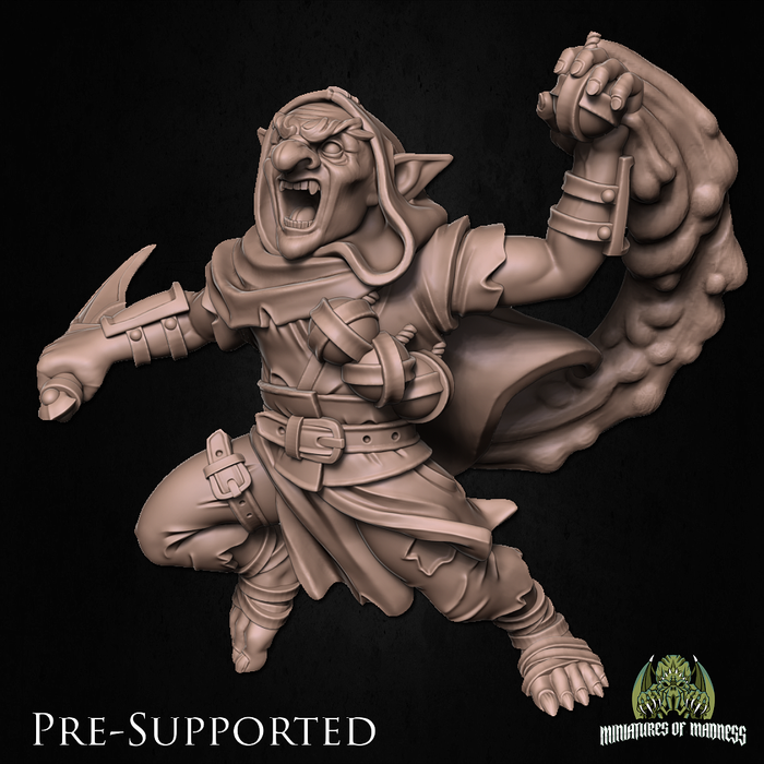 Zrag Rogue Goblin Sneak Attack - 28mm or 32mm Miniatures of Madness Mini Bandit
