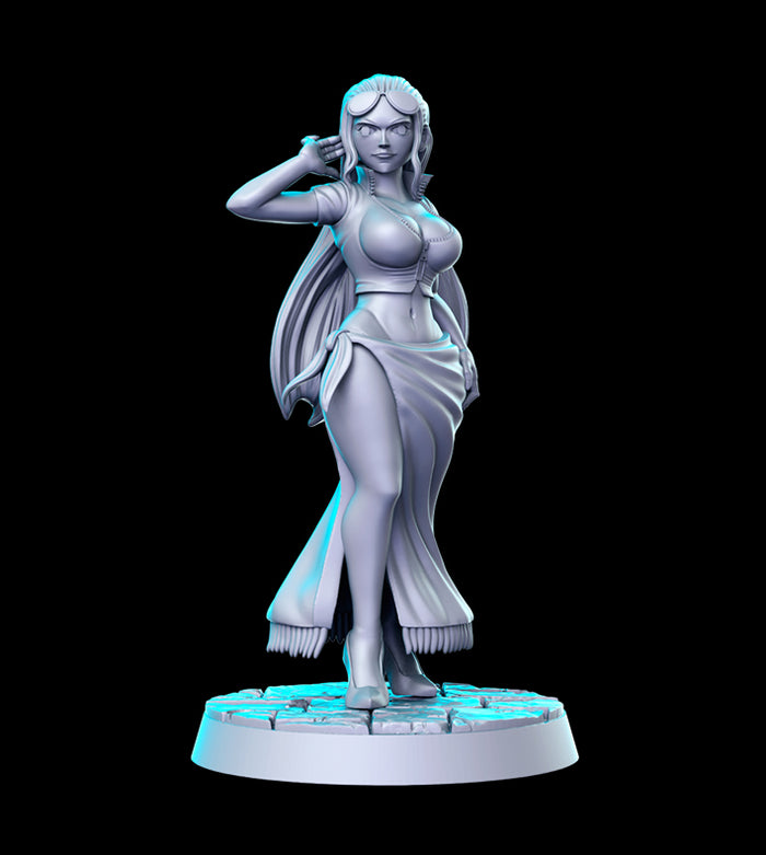 Niko Sexy Female Devil Child Pirate Fighter in Heels - 28mm or 32mm Miniatures RN Estudio Mini OP Anime 11