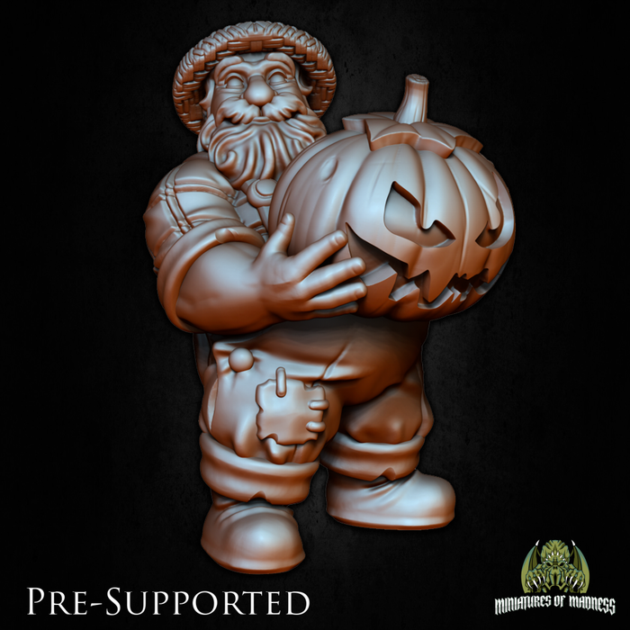 Bumli Dryearth Farmer Dwarf Peasant Townsfolk - 28mm or 32mm Miniatures of Madness Mini Villagers