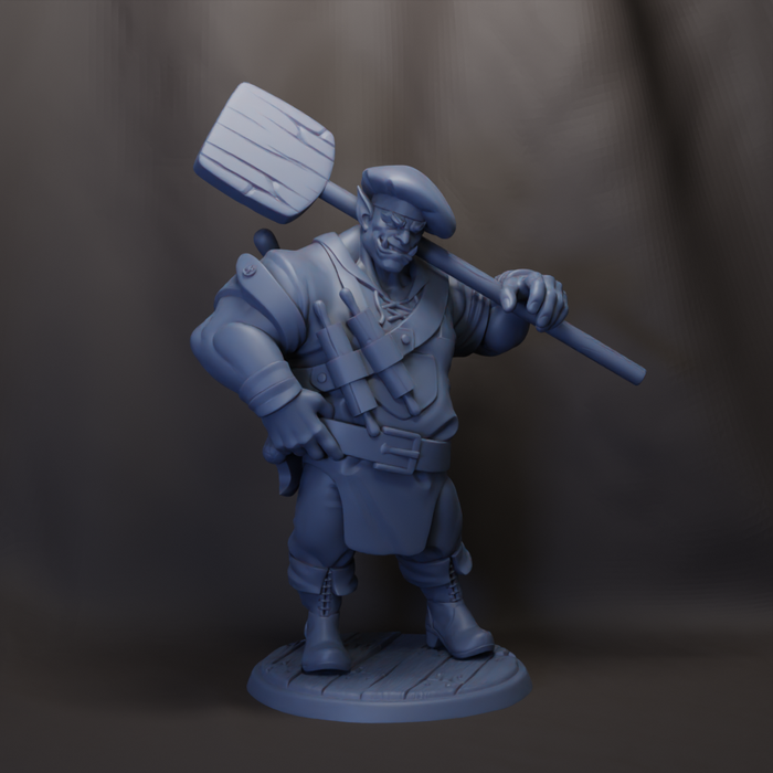 Pat E Cakes Handsome Orc Baker- 28mm 32mm 54mm or 75mm Miniatures Twin Goddess Grumblekneads