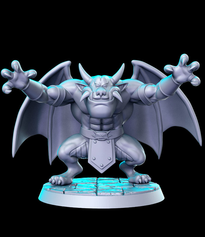Blackmar Winged Demon Bulldog Evil Villain - 28mm or 32mm Miniatures RN Estudio Mini JRPG Vol 35